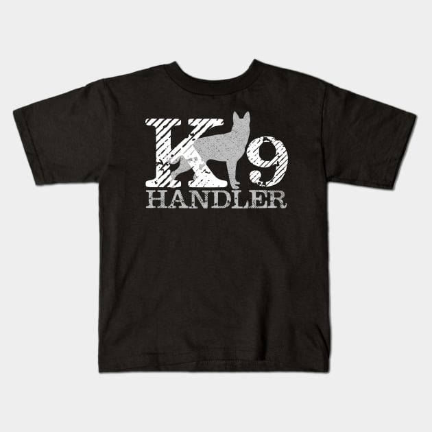 K9 Handler - German Shepherd Kids T-Shirt by Nartissima